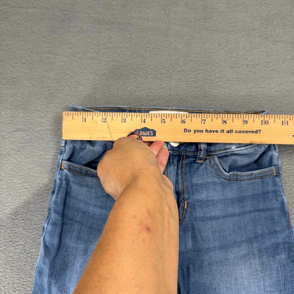 Abercrombie Fitch Kids Girls Jeans High-Rise Super Skinny Blue Denim Fade 7/8x22